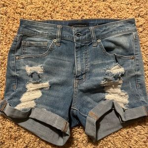 High Waisted Midi Aeropostale Jean Shorts Size 4